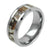 Silver Tungsten Ring | Chamfered Edges | DESERT SAND Camo Inlay | Wholesale Tungsten Rings - Wedding Bands