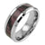 Silver Tungsten Ring with Chamfered Edges and RED CAMO Inlay | Wholesale Tungsten Rings - Wedding Bands