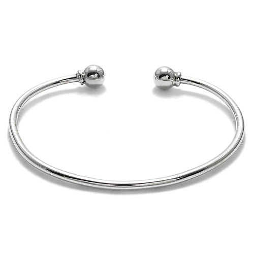 Sterling Silver Charm Cuff Bangle Bracelet - 3 Lengths. Wholesale ...