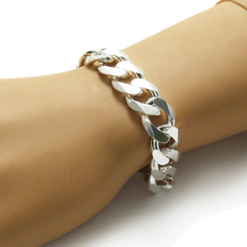 Exquisite Sterling Silver Cuban Link 