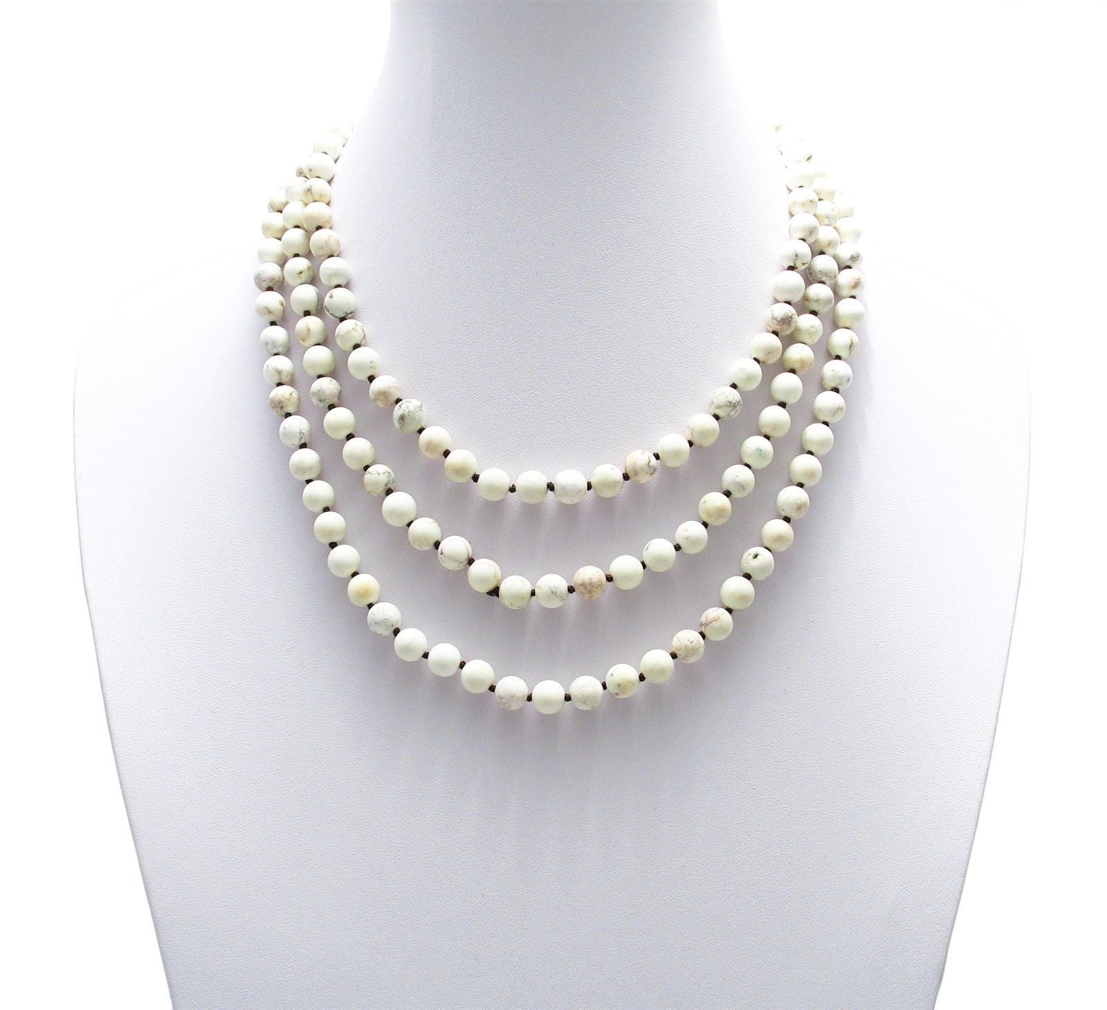 Bead Necklace with 9mm Beads. Wholesale 