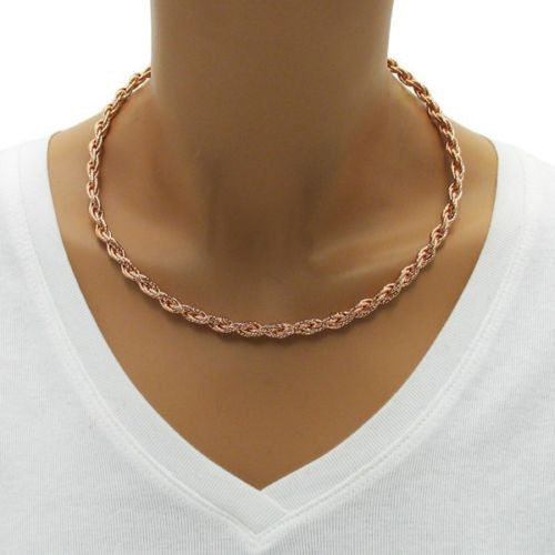 rose gold omega necklace