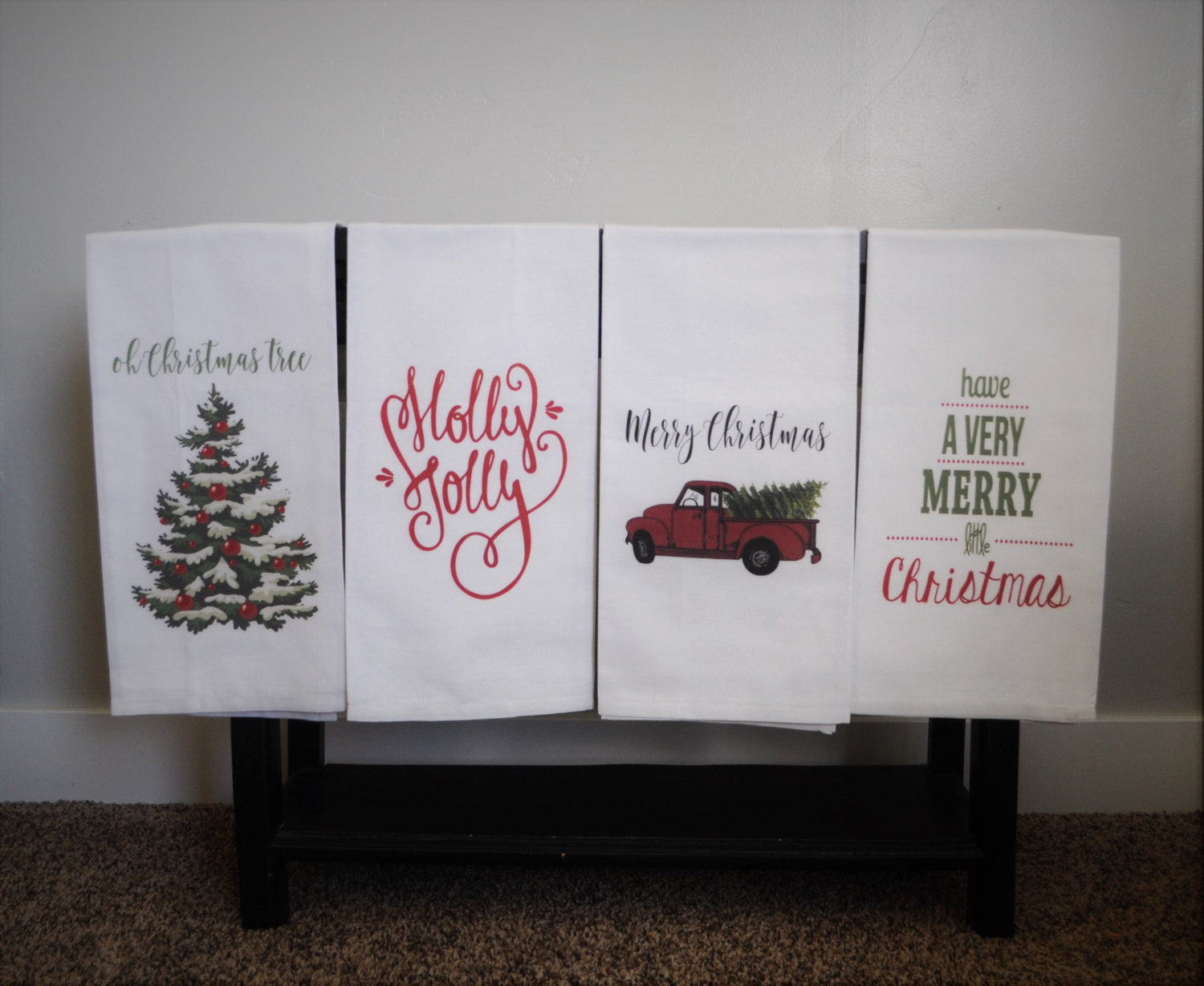 christmas kitchen towels