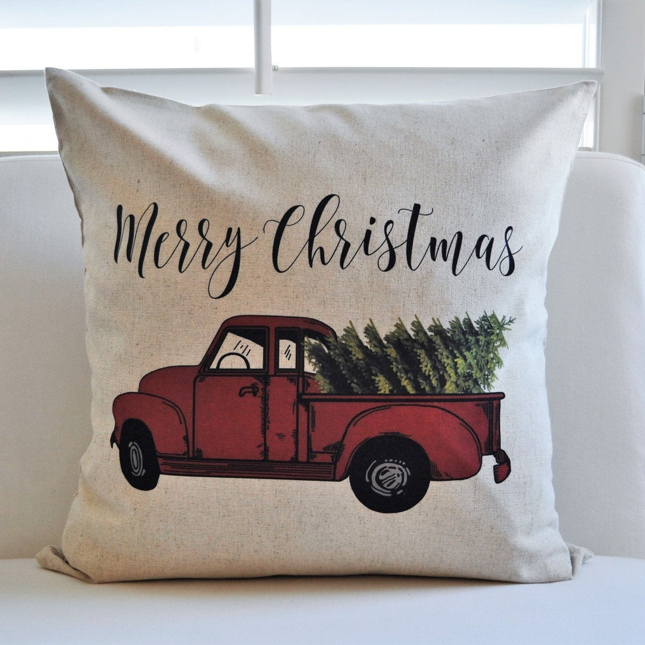 vintage christmas pillow covers