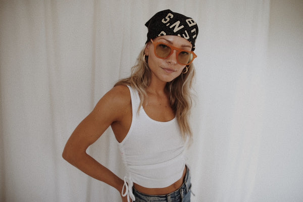 girl with bandana