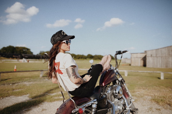 girl on motorcycle