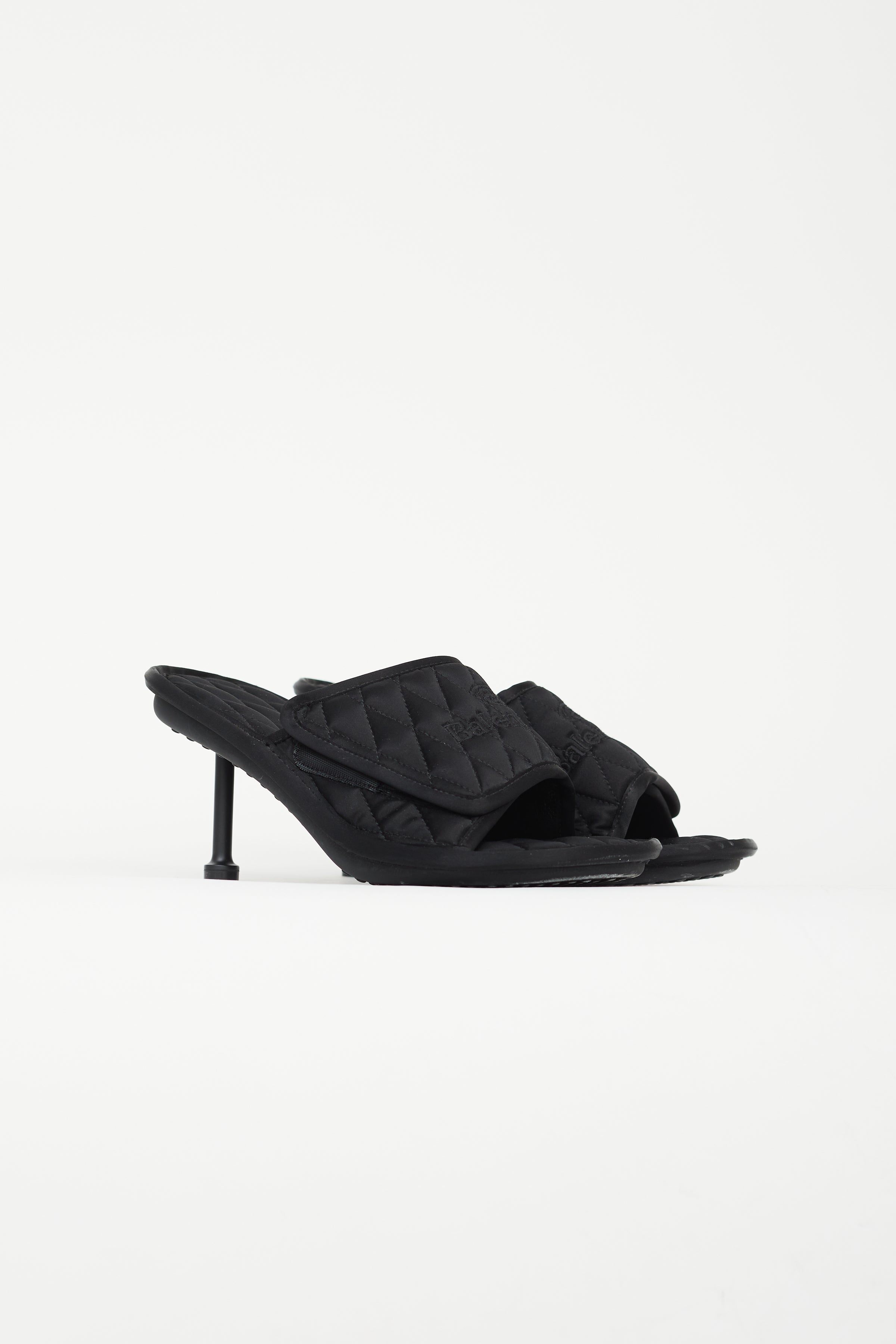 BALENCIAGA BB Double Square Flats Mules  REAWAKE