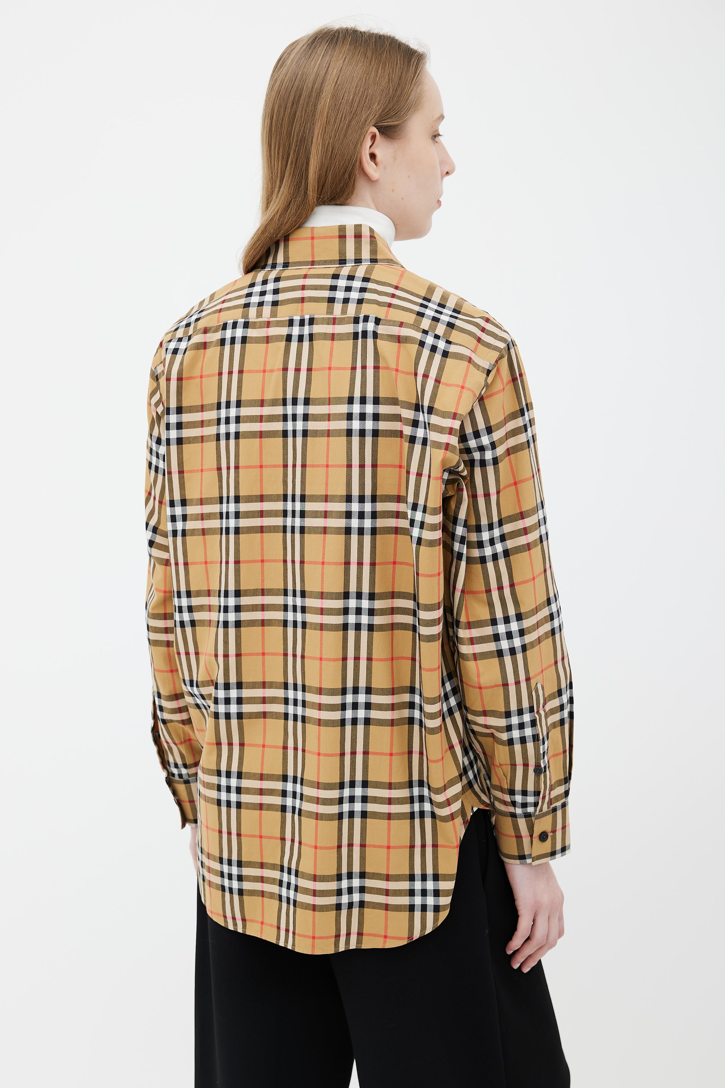 Burberry // Brown Nova Check Rainbow Long Sleeve Shirt – VSP Consignment