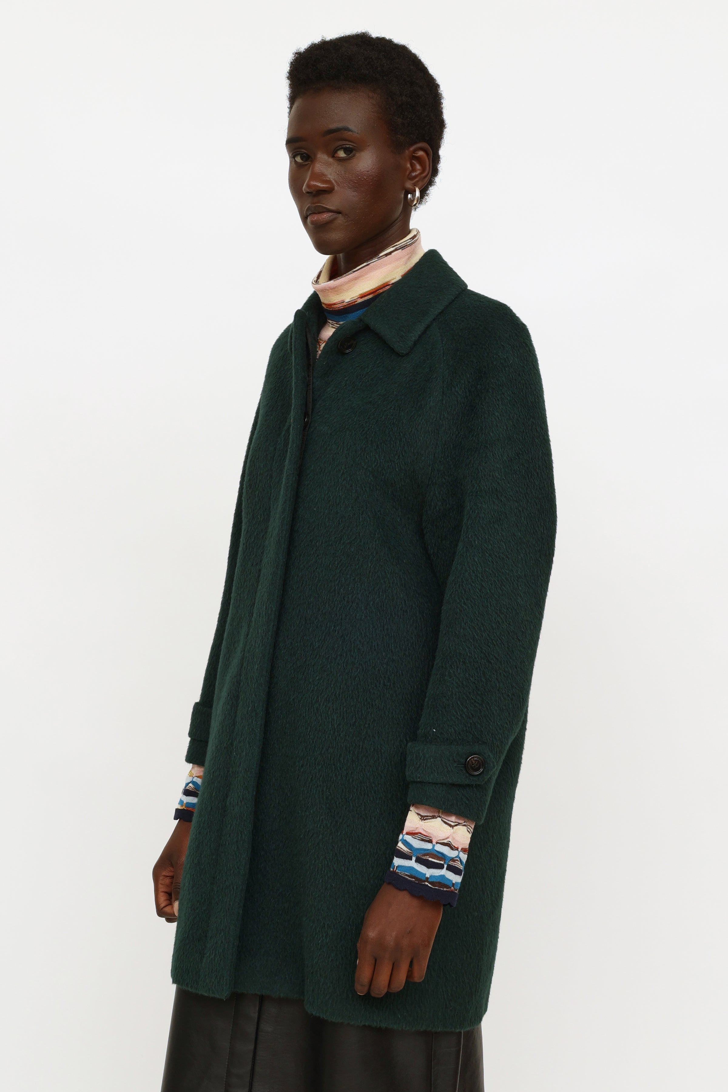 Burberry // Green Carlington Wool Coat – VSP Consignment