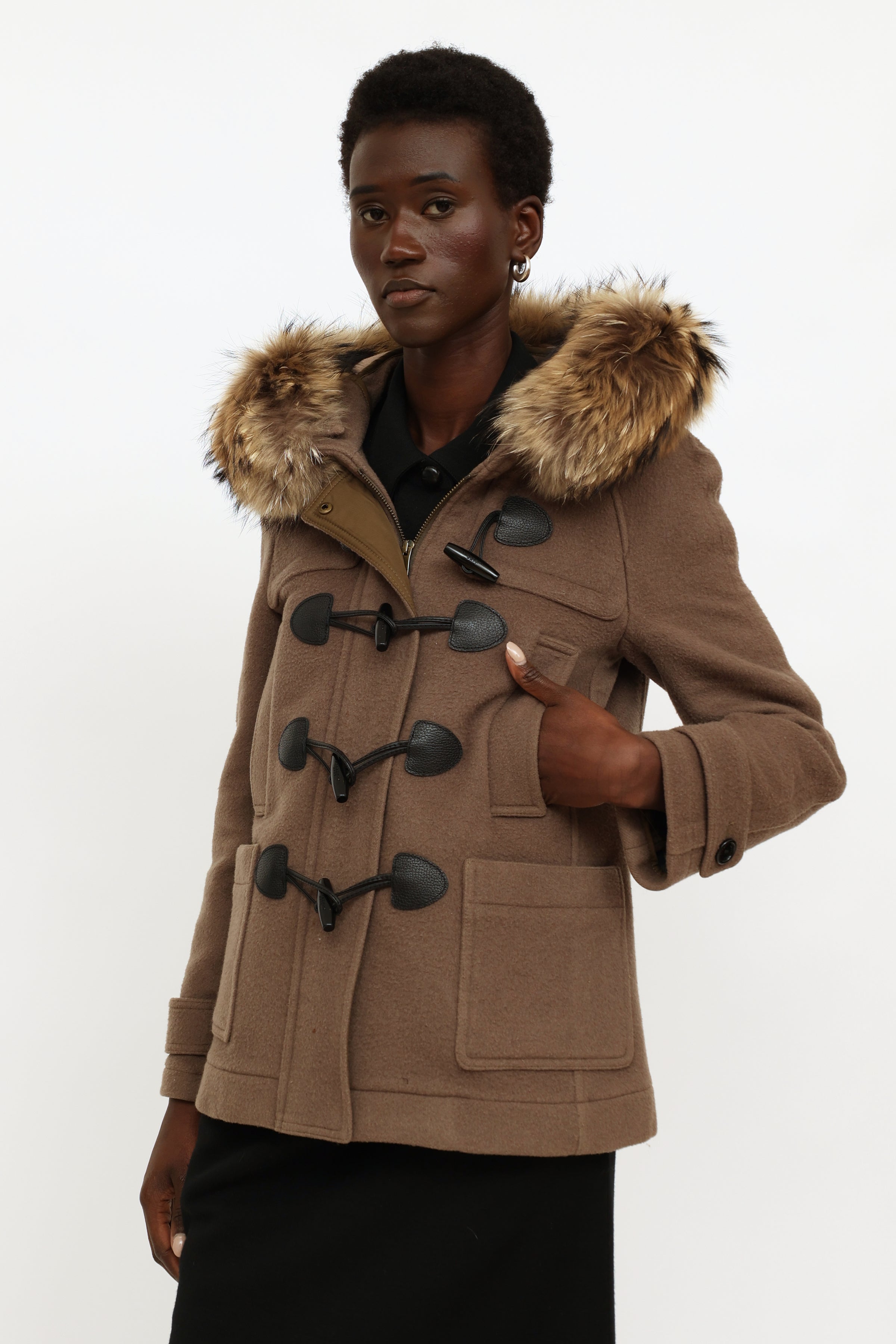 Burberry // Brit Green Wool Toggle Coat – VSP Consignment