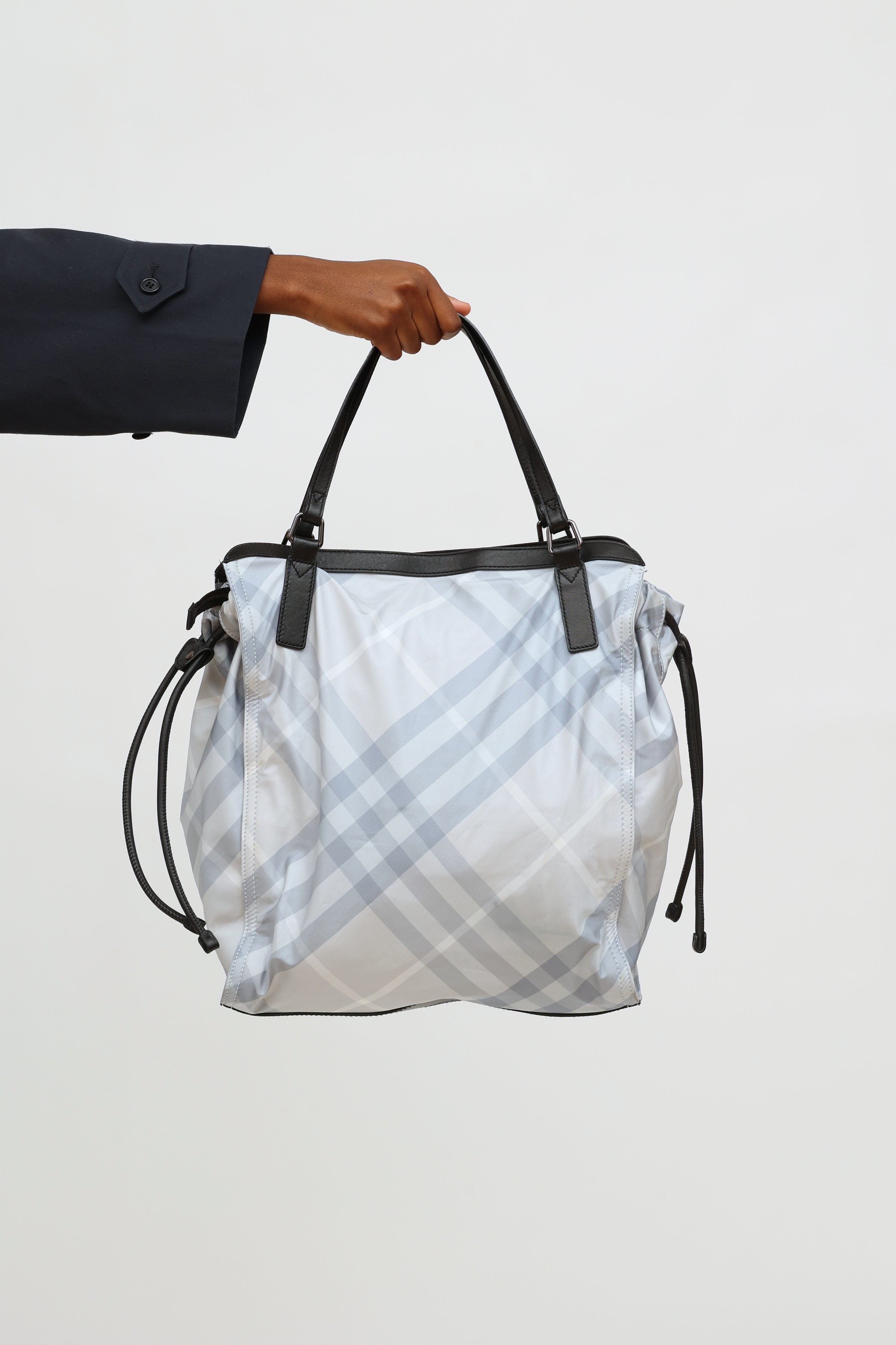 Burberry // Blue Check Nylon Buckleigh Tote – VSP Consignment