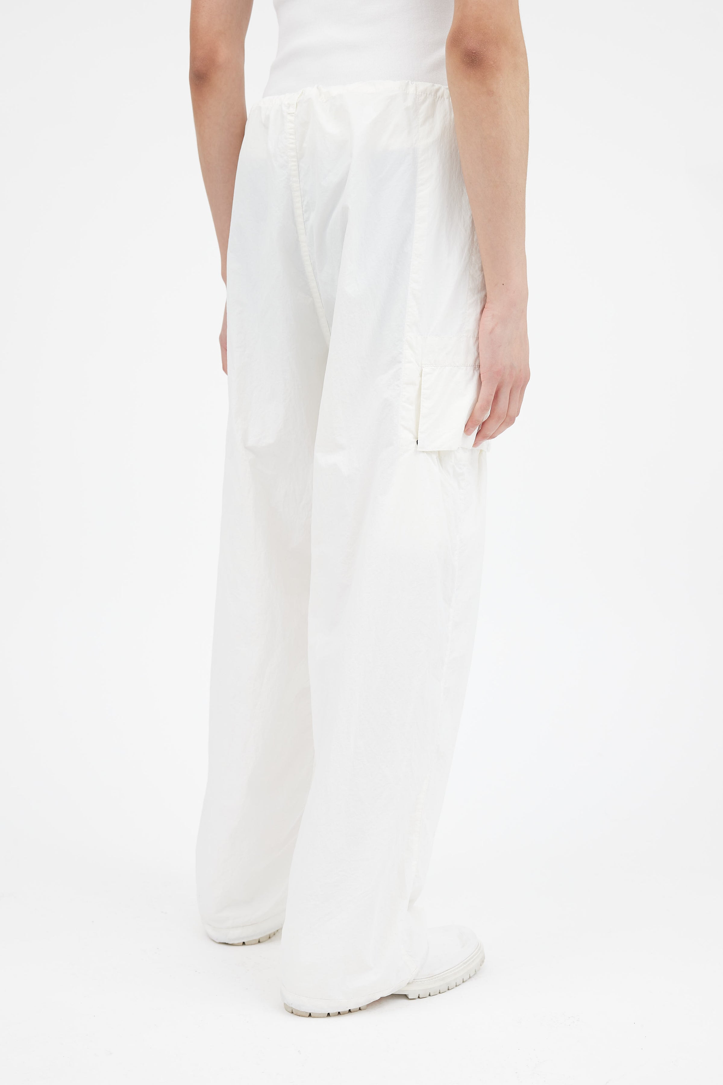 C.P. Company // White Flatt Nylon Oversized Pant – VSP Consignment