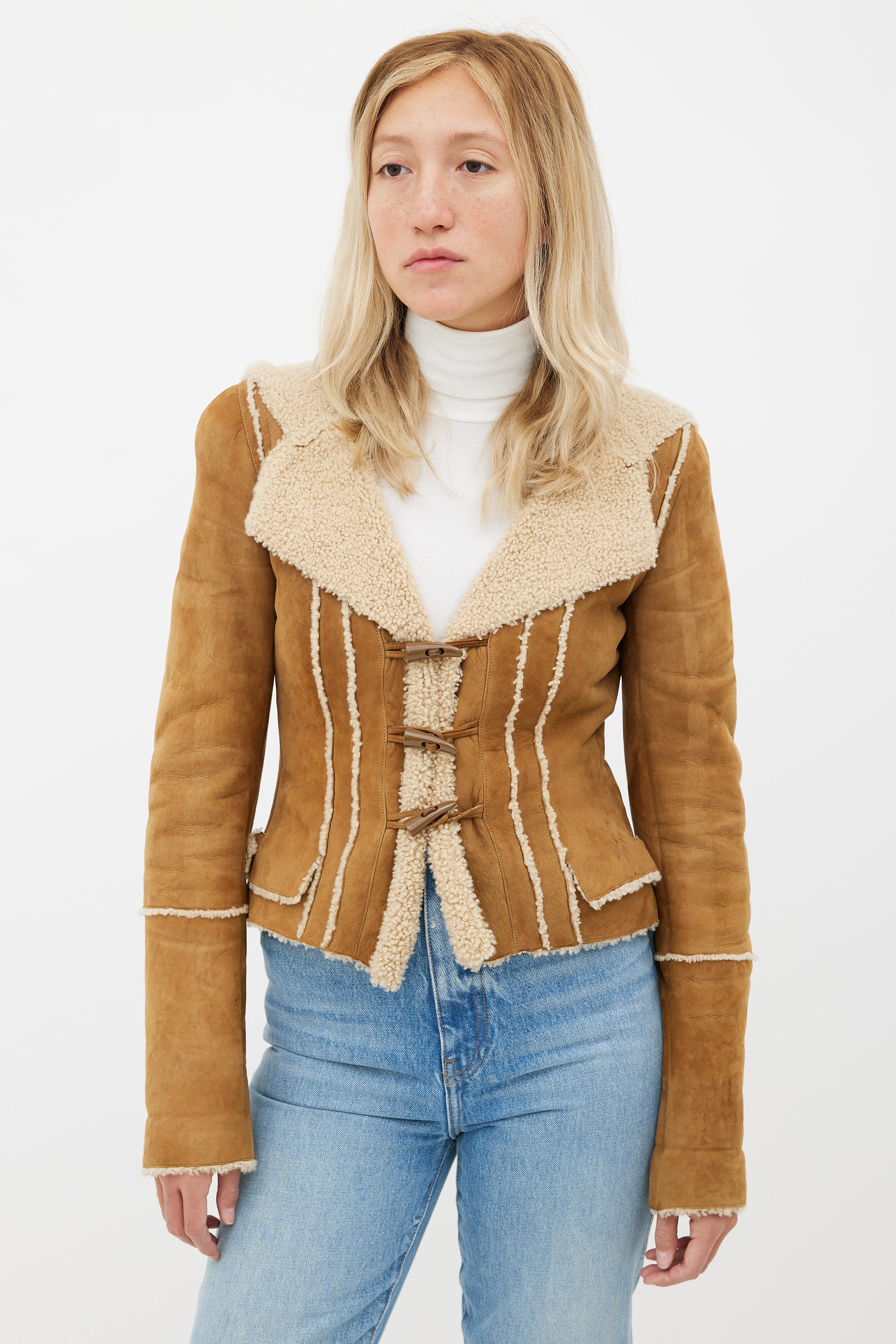 Chanel // Brown Hooded Shearling Jacket – VSP Consignment