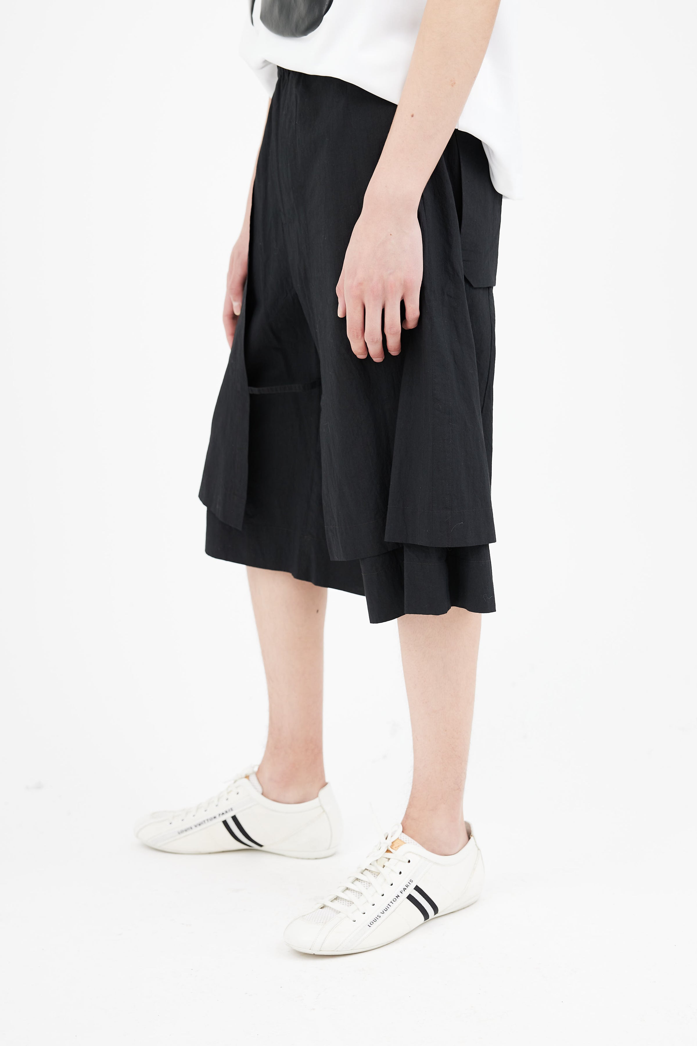 CRAIG GREEN WORKWEAR ワイドクロップ IN BLACK - ワークパンツ