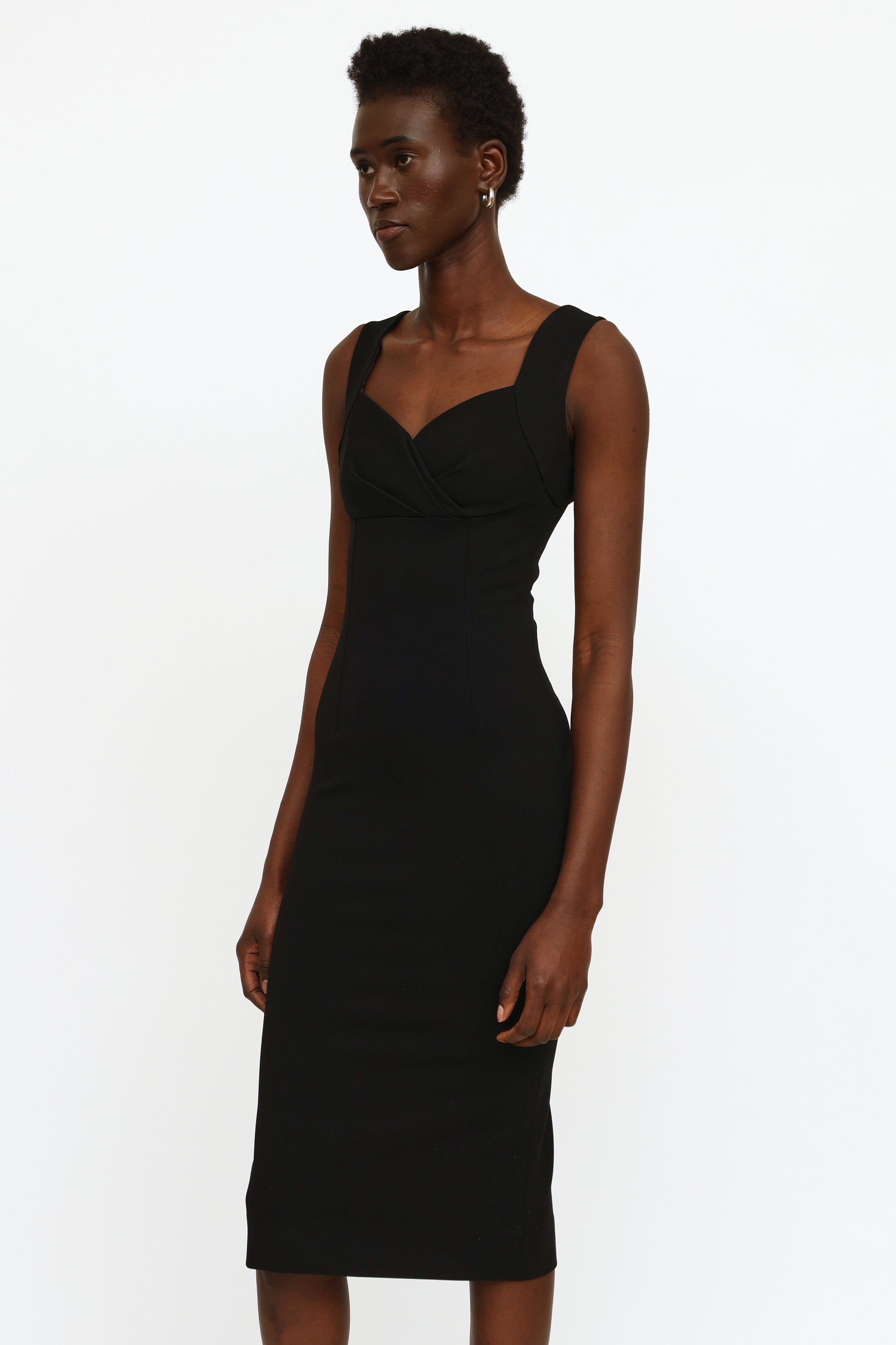 Dolce & Gabbana // Black Sweetheart Neckline Dress – VSP Consignment