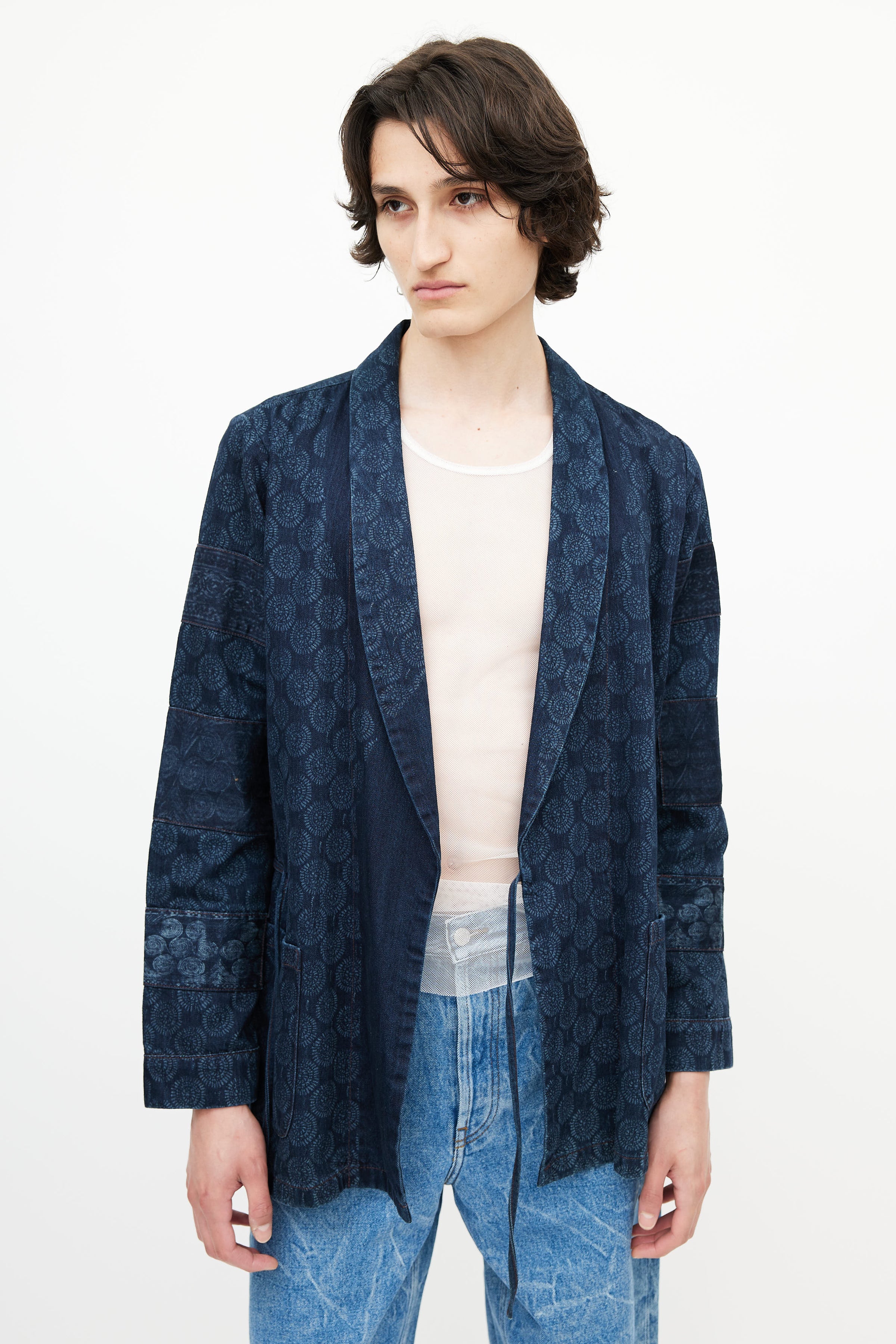 Dries Van Noten // Navy Denim Wrap Jacket – VSP Consignment