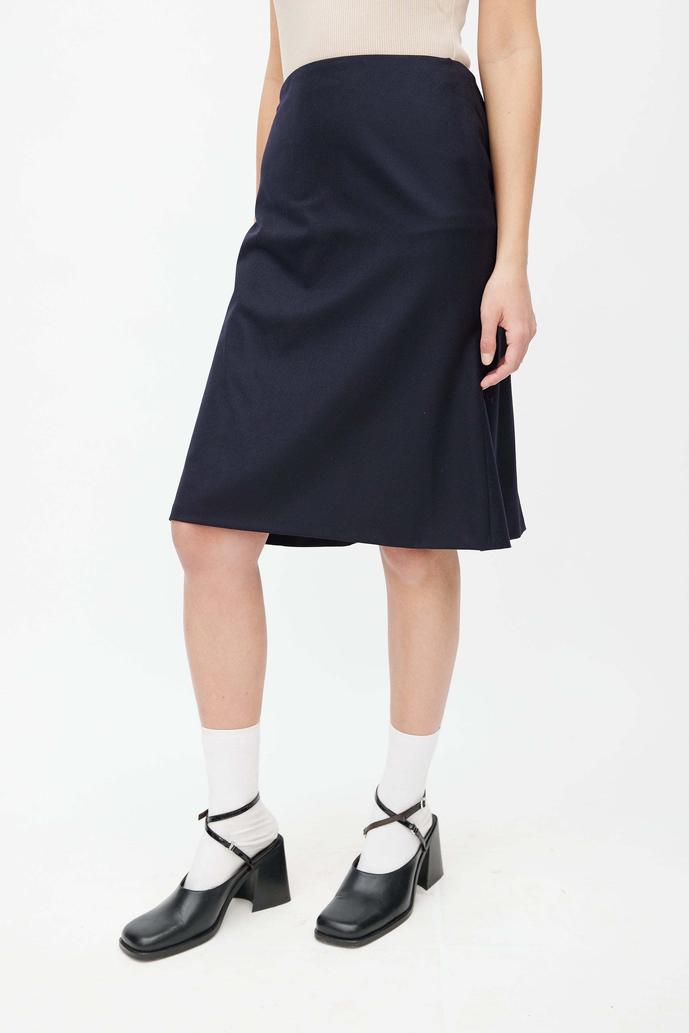 Jil Sander // Navy Blazer & Skirt Set – VSP Consignment