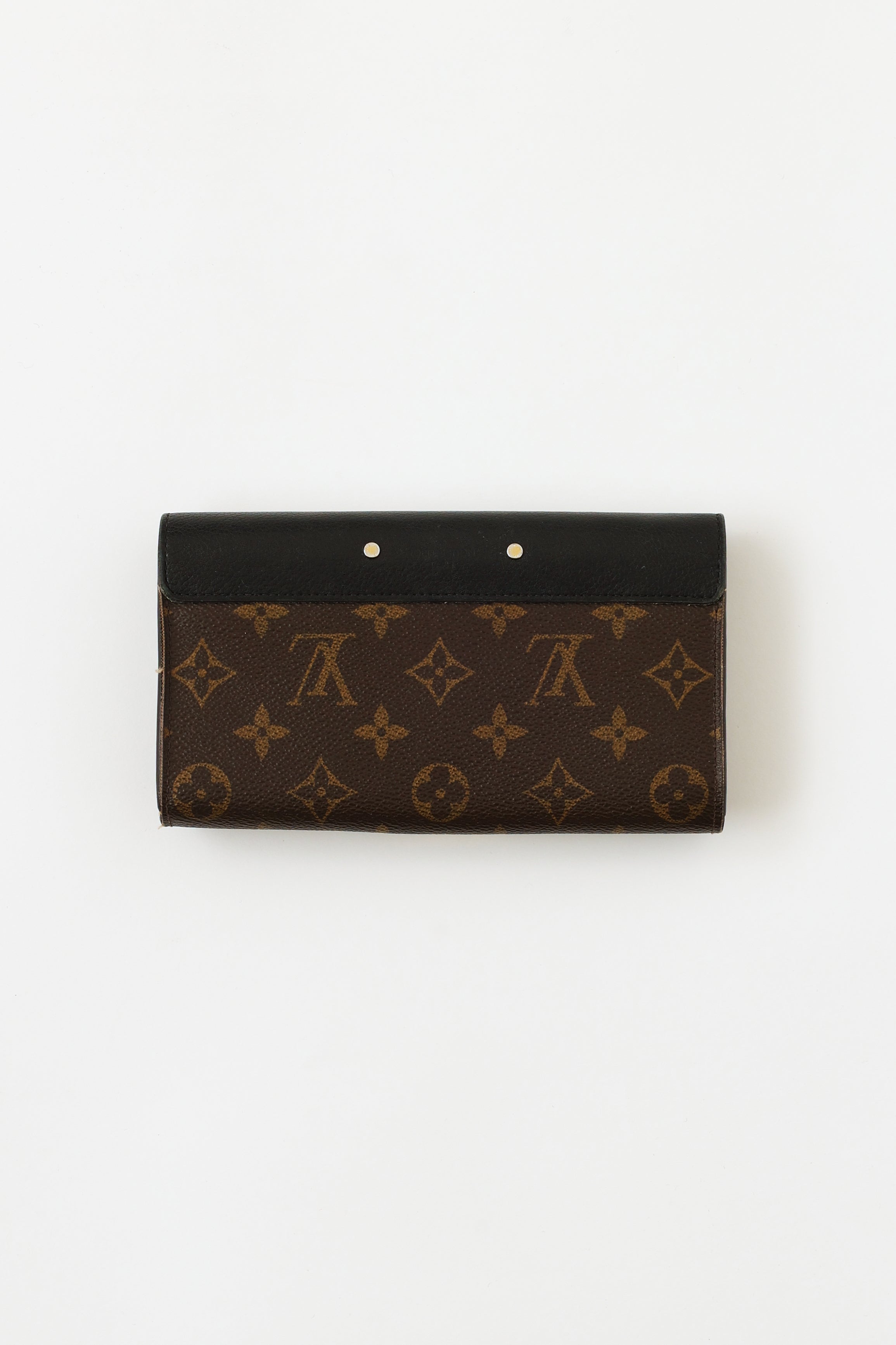 Louis Vuitton  Pallas Wallet Monogram Red Leather  Queen Station