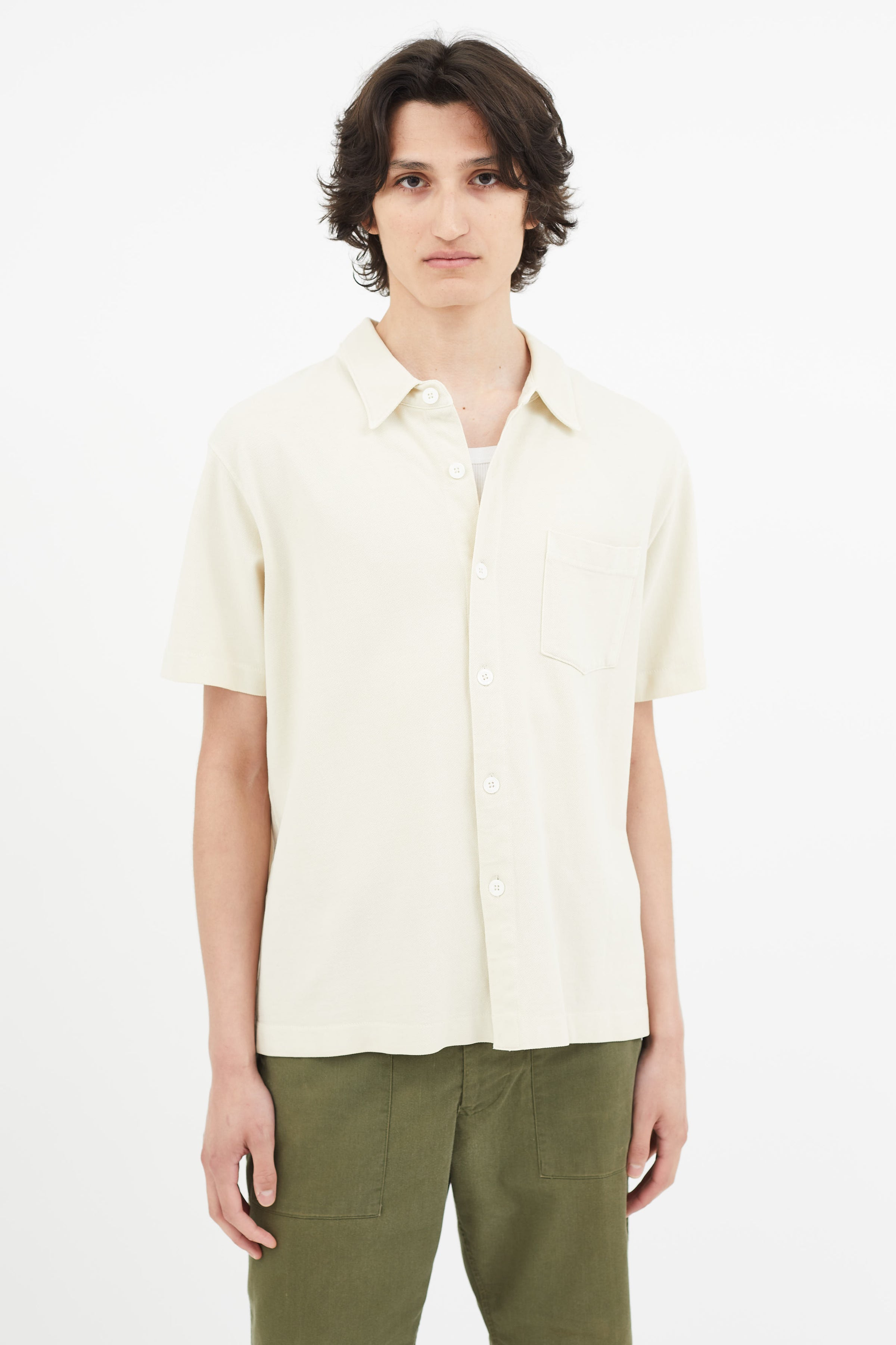 Lady White Co. // Cream Short Sleeve Shirt – VSP Consignment