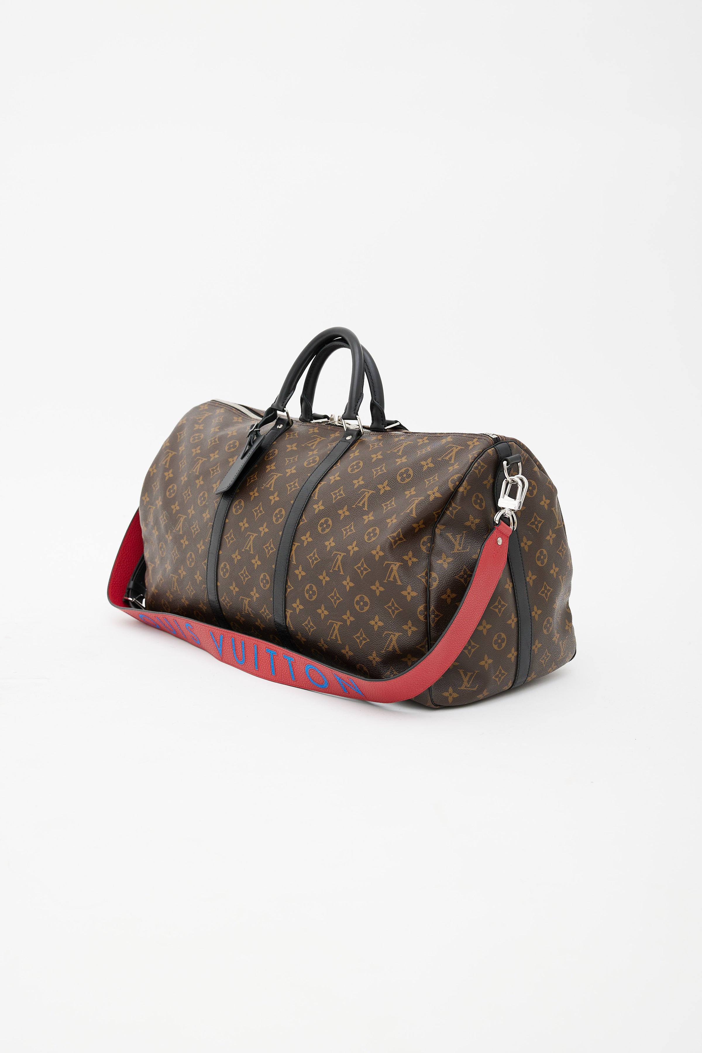 Louis Vuitton Keepall Bandouliere Monogram Eclipse 55 BlackGrey  US