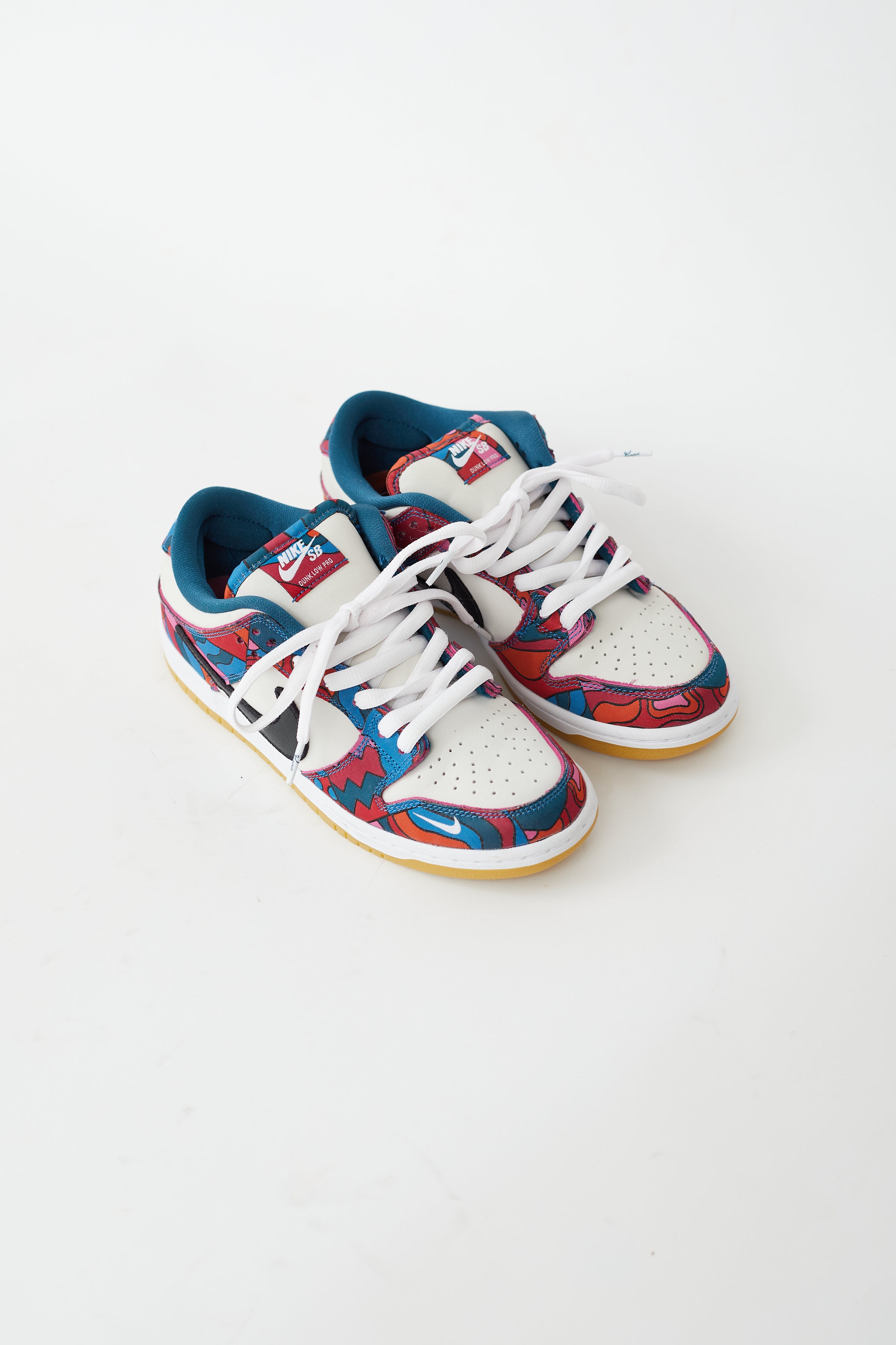 Nike // X Parra Summer 2021 White & Multicolor Dunk Low Pro SB