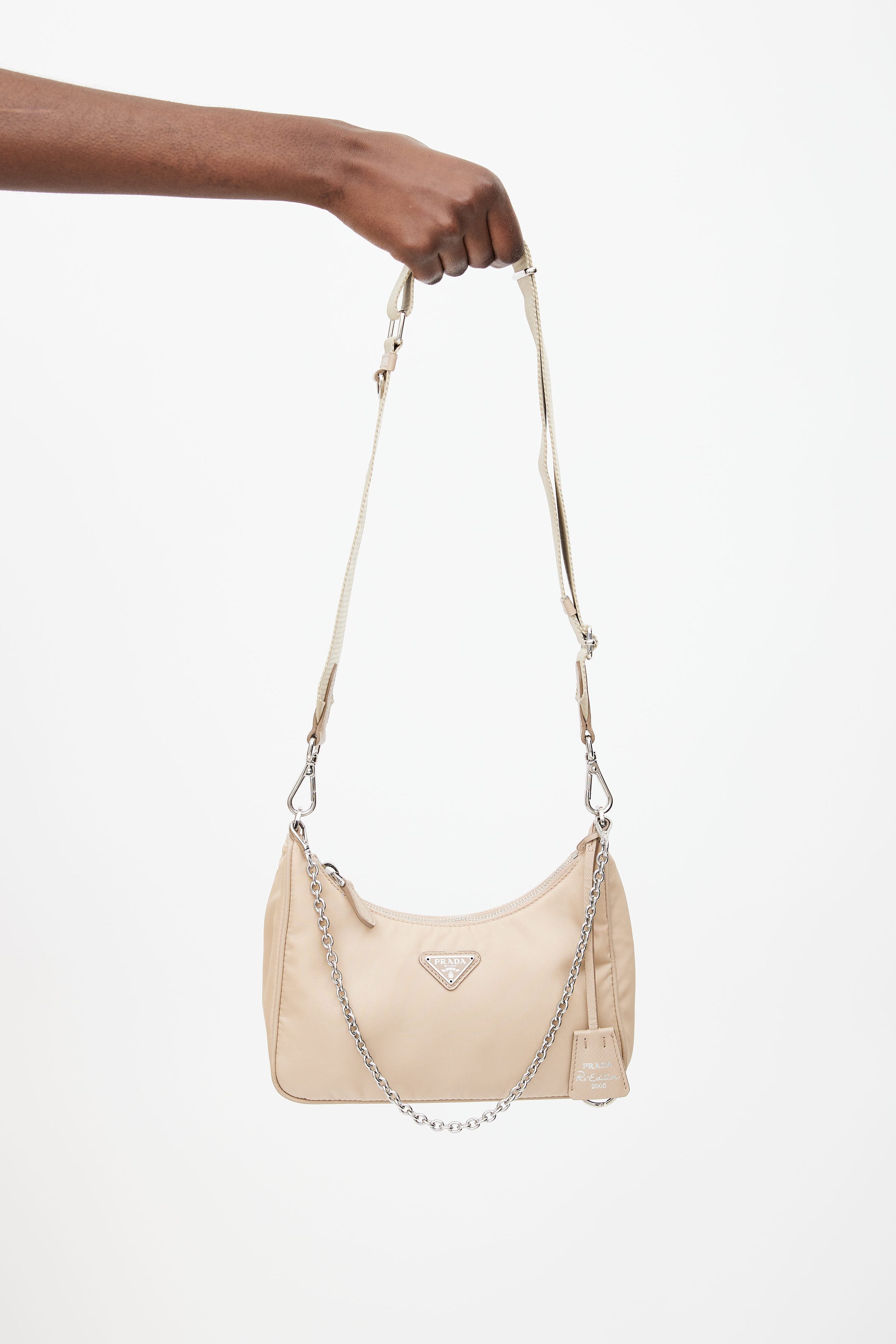 Prada // Beige Re-Edition 2005 Re-Nylon Bag – VSP Consignment