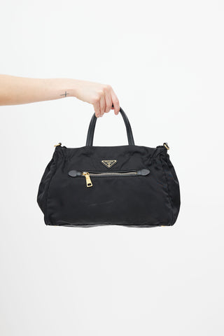 Prada // Black Tessuto Nylon Shoulder Bag – VSP Consignment