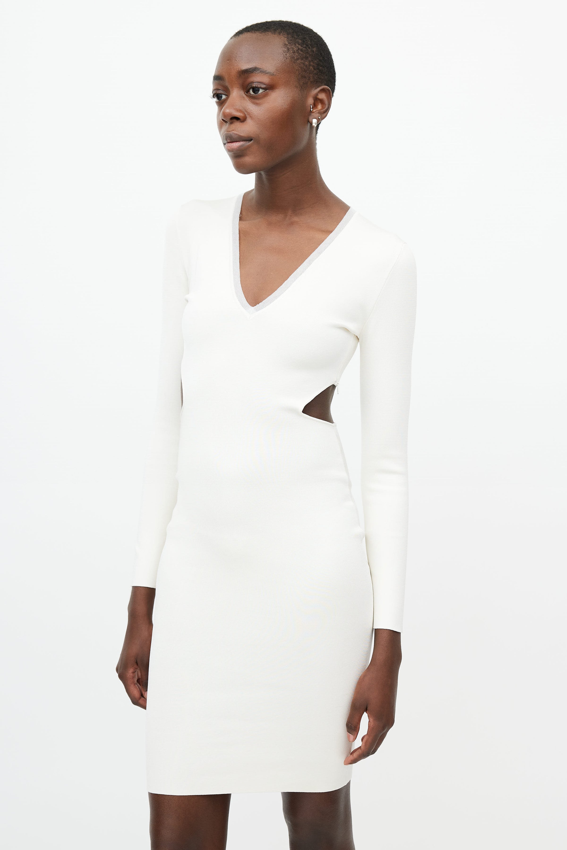 Tom Ford // White Cut Out V-Neck Dress – VSP Consignment