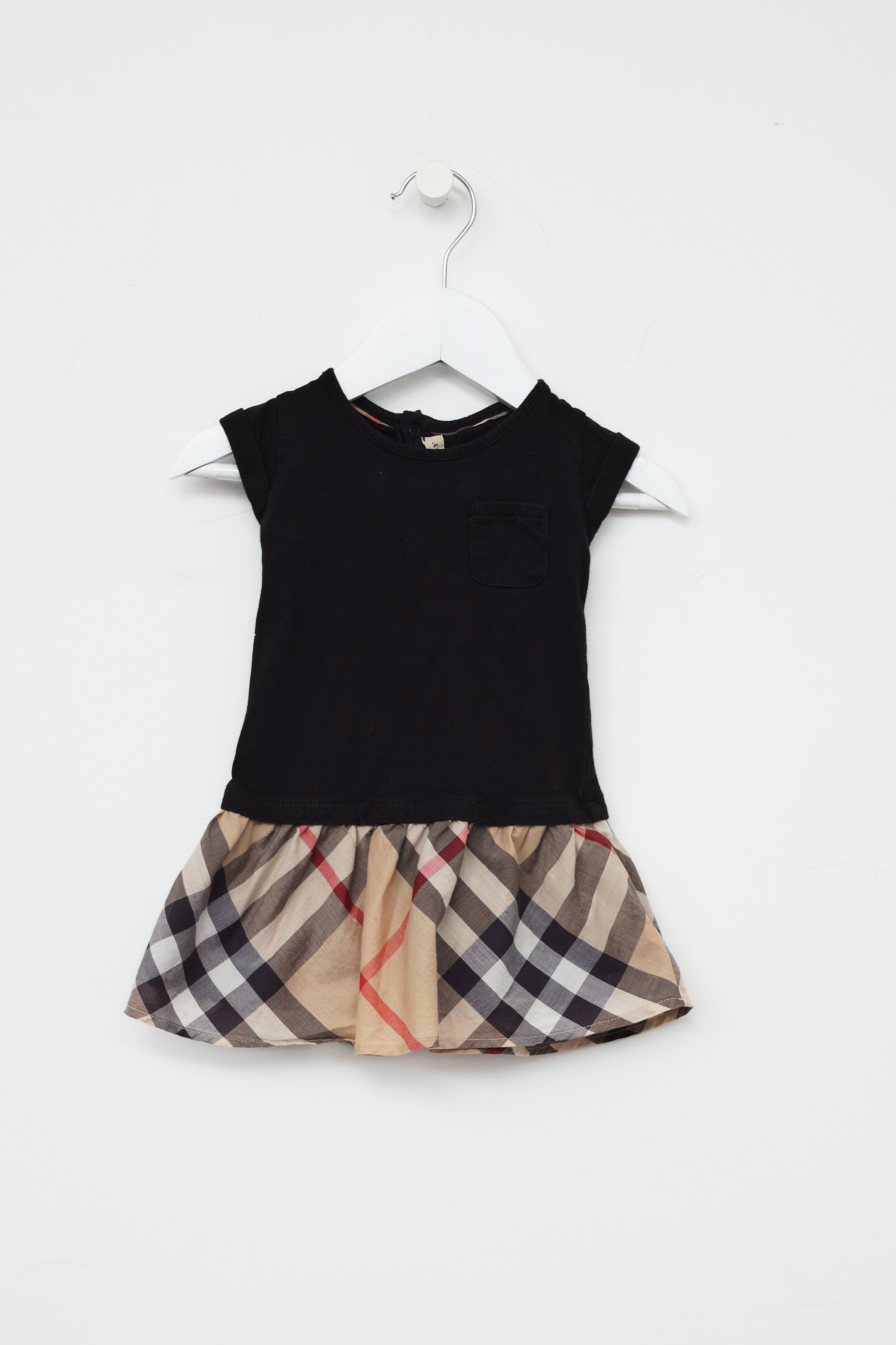 Burberry // Kids Black Ruffled Check Dress – VSP Consignment