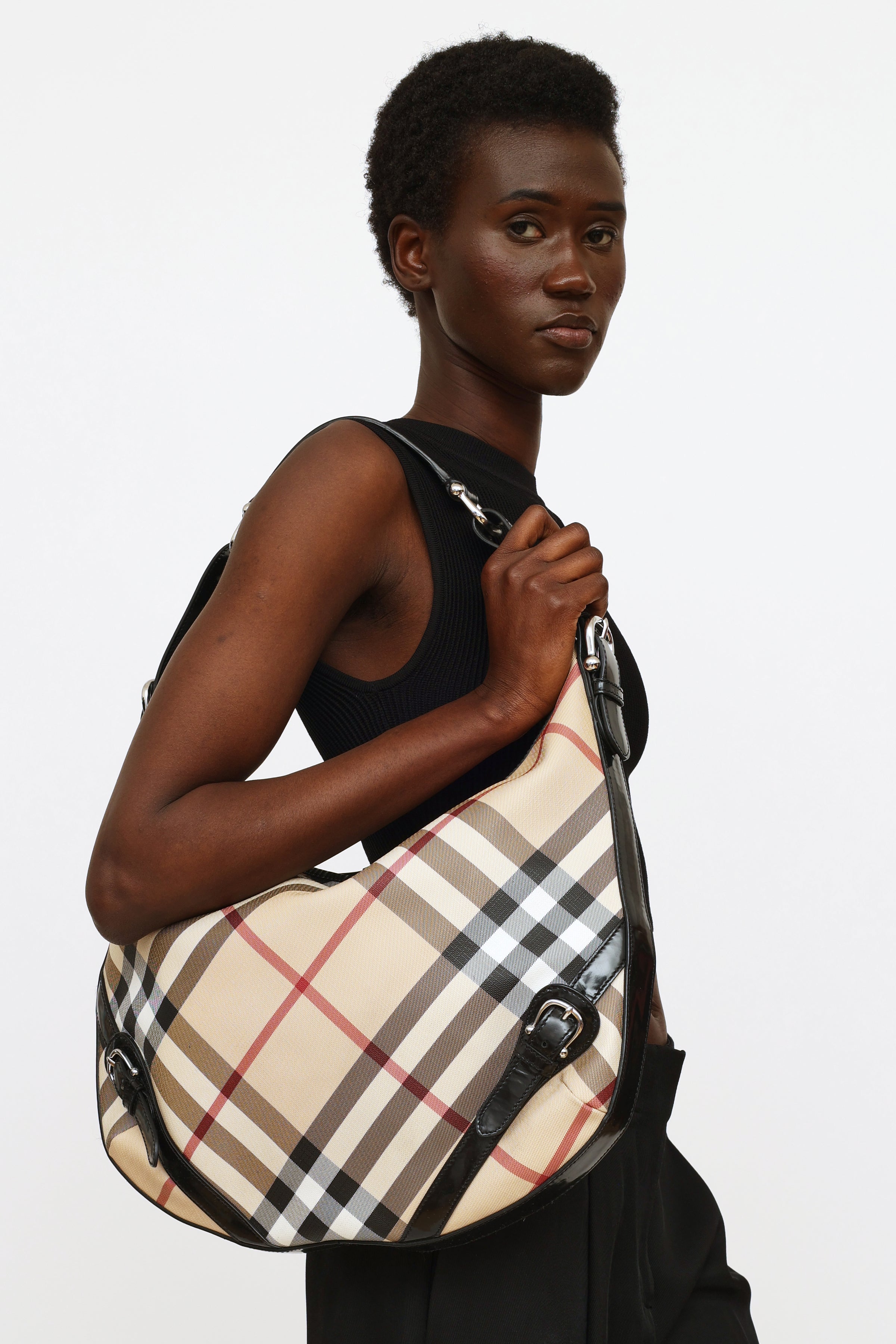 Burberry // Nova Check Barton Shoulder Bag – VSP Consignment