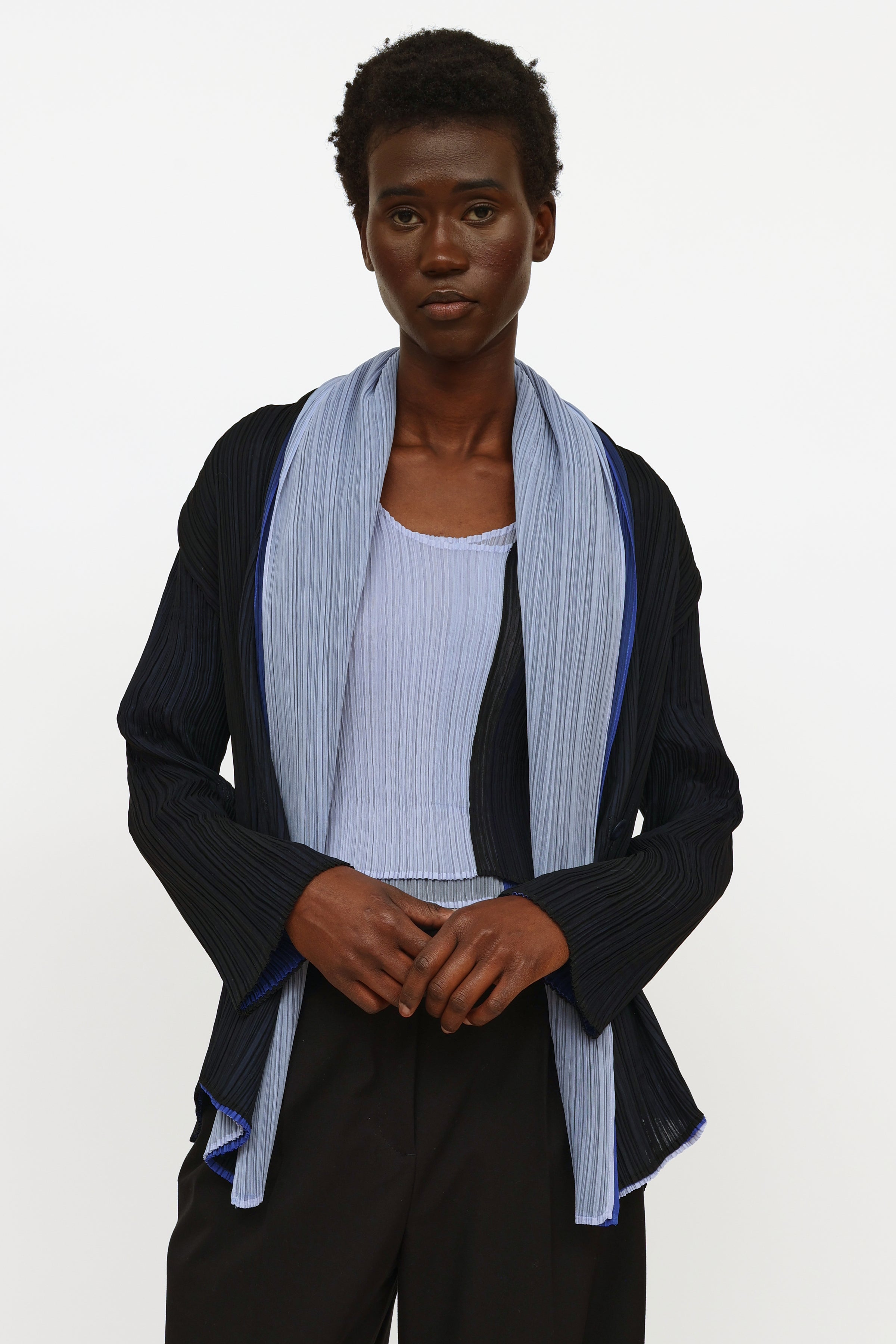 issey miyake Double Shawl Collar Jumper-