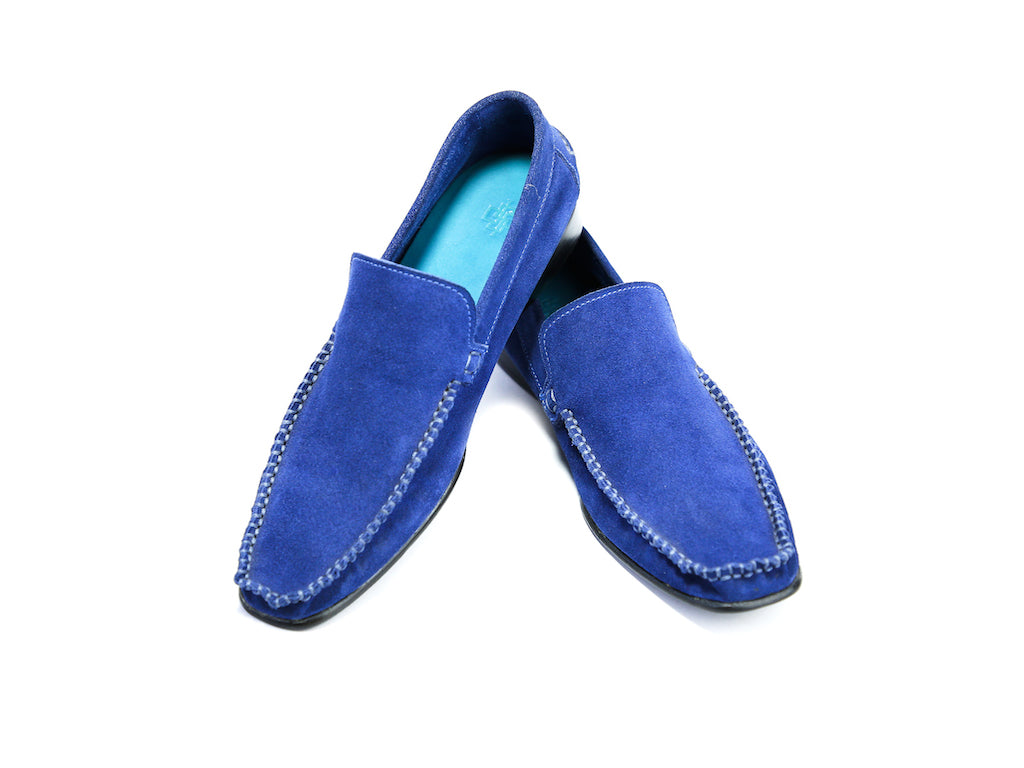 blue suede shoes loafers