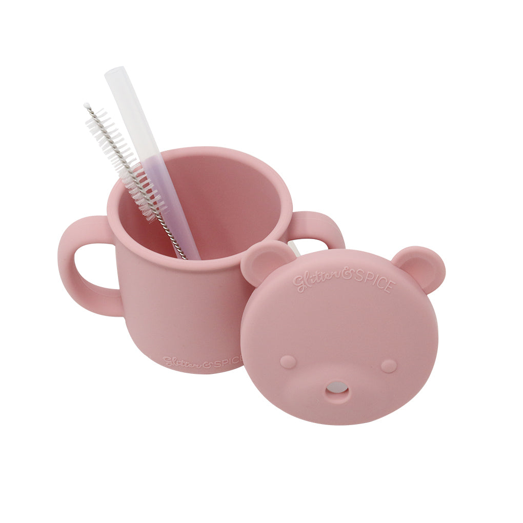 Grow with Me Silicone Bear Cup – Glitter & Spice