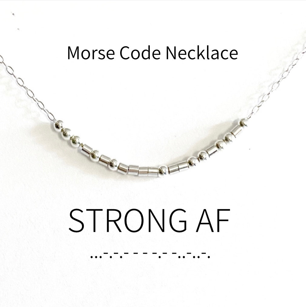 Morse Code Necklace Floating Morse Code Necklace Hidden Message Morse Code  Necklace Secret Message Necklace mother's Day Gift for Her - Etsy