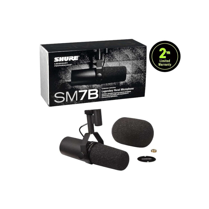 Shure SM7B Cardioid Dynamic Studio Microphone at best price in India —  Ooberpad