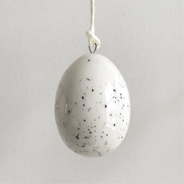 Creative Co-op DE0161 Ceramic Egg Holder,White