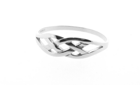 Sterling Silver Ladies Celtic Knot Ring