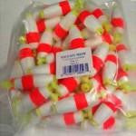 Betts Foam Float Unweighted Cigar 1.50' 50ct Red-White