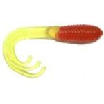 Big Bite Triple Tip Grub 2' 10ct Red Chartreuse