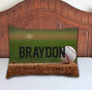 personalized baseball pillow case