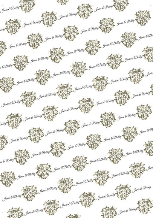 Personalized Weddings Mr. and Mr. Wedding Wrapping Paper - Add Any Name —  Potter's Printing