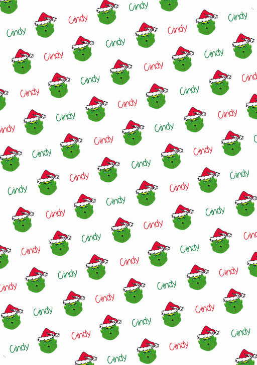 Personalized Santa Christmas Wrapping Paper