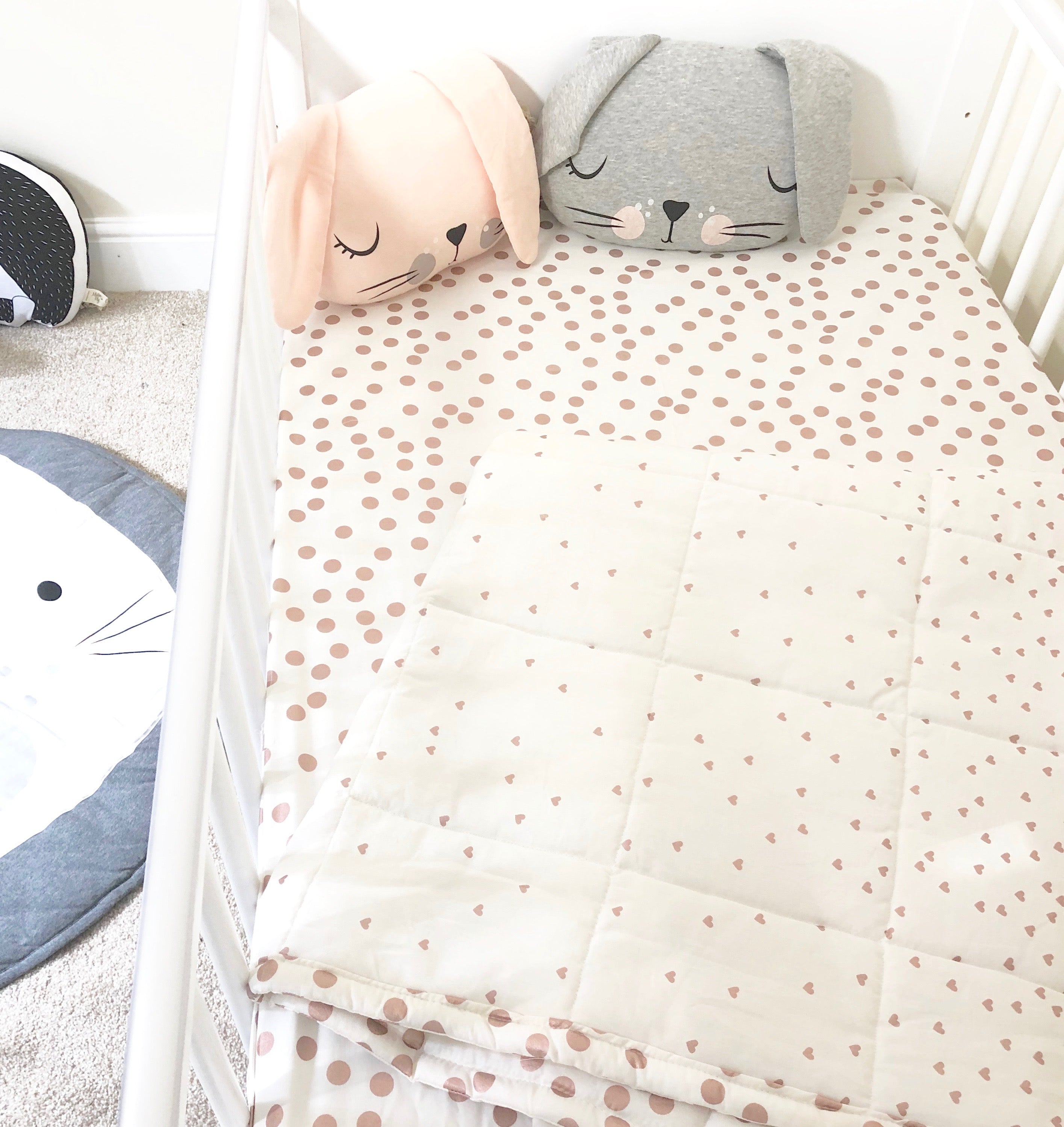 polka dot cot sheet