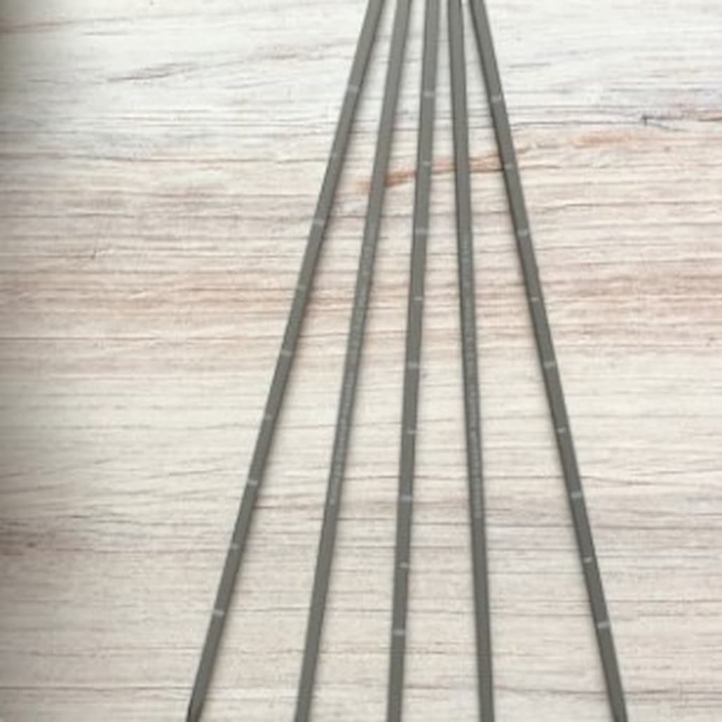 Royal Blue Plastic Knitting Needle Gauge Tool Rulers, 160x40x1mm