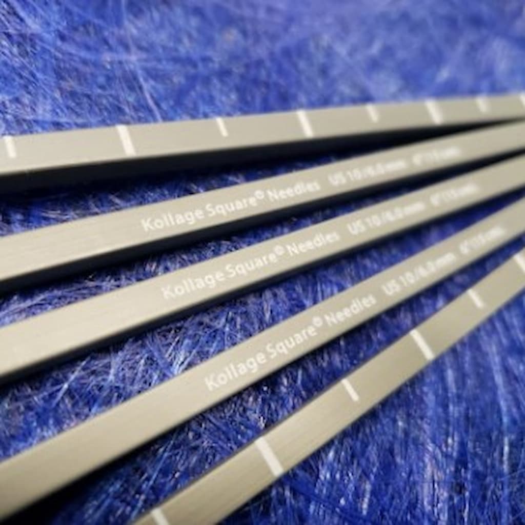 Royal Blue Plastic Knitting Needle Gauge Tool Rulers, 160x40x1mm