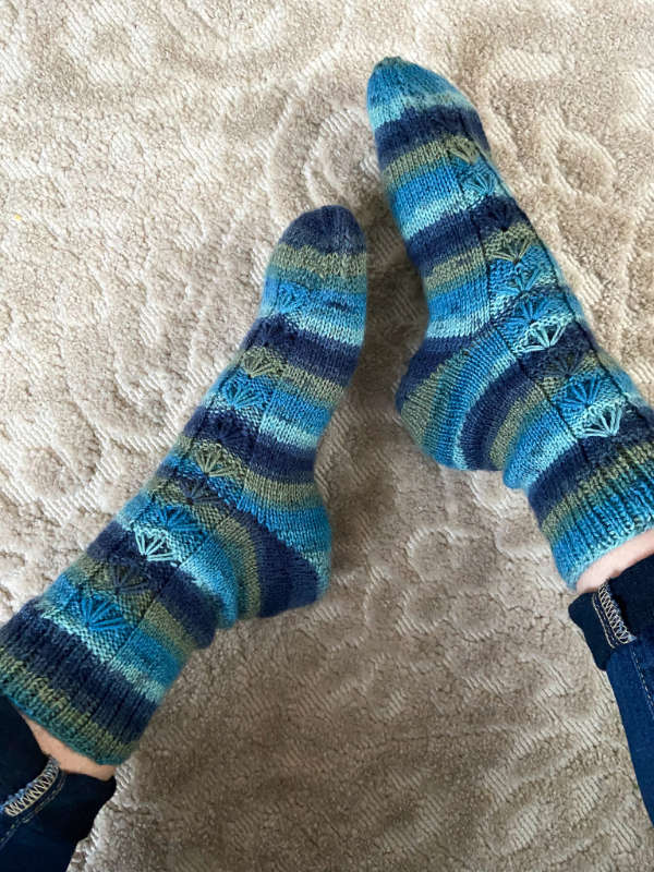Kalla socks the color Paisley 1457
