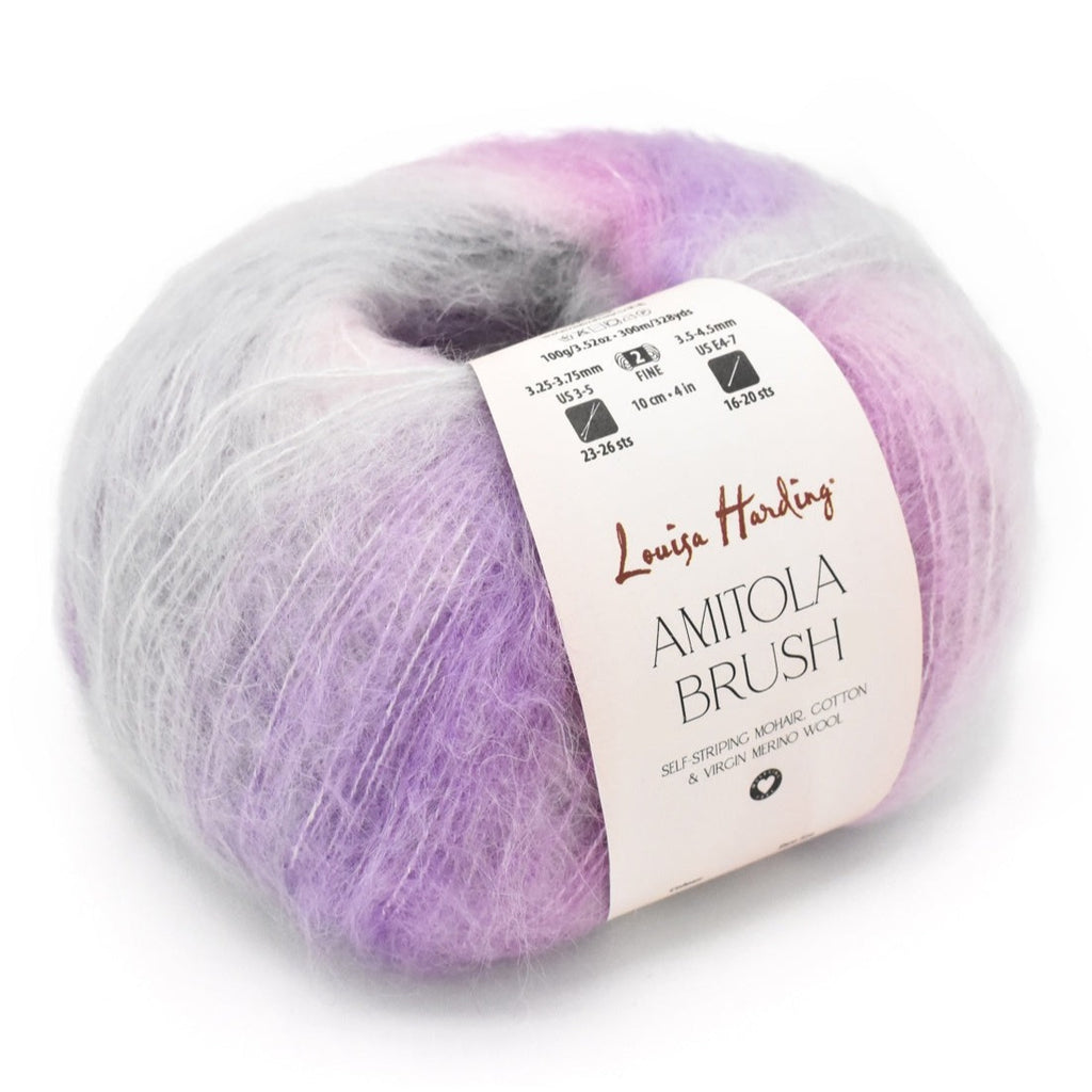 Laines du Nord Poema Glitter Yarn, 607 Blue-Midnight-Purple