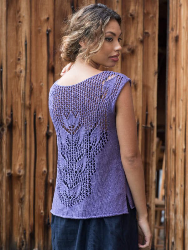 The Marsh sleeveless summer top in a the color Viola 6633