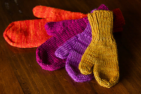 the worlds simplest mittens by tincanknits kit in plymouth yarns