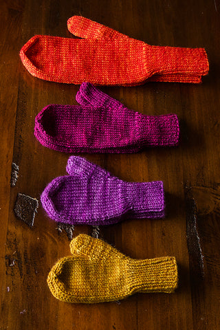 worlds simplest mittens by tincanknits dk kits by paradise fibers